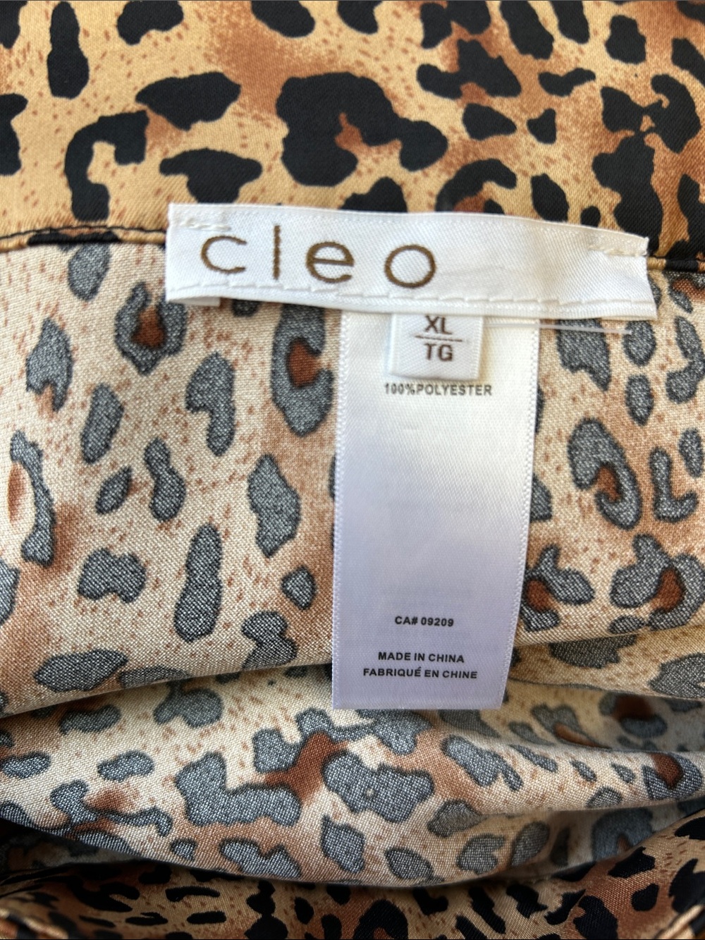 Cleo Leopard Print High Low Midi Skirt XL Brown Black Ruffle Hem Animal Print - Picture 5 of 8